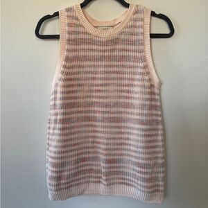 LOFT Sleeveless Sweater 100% cotton NWOT small